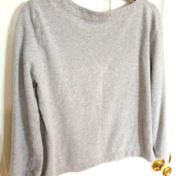 Love MOSCHINO Cotton Lightwight Sweatshirt Eyelet Heart Pattern Quiet Luxury - Picture 4 of 6